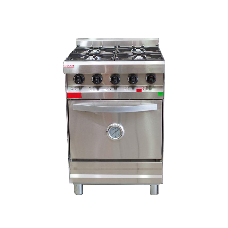Cocina Rovesco Esmerilada 2004 55 Cm Semi Industrial C/Rejas Trafiladas