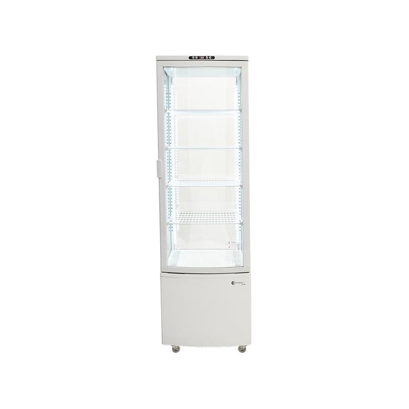 Heladera Vertical ITALY Plas. 4 caras Vidriadas 235 Lts - 4 Est. (515x485x1690)