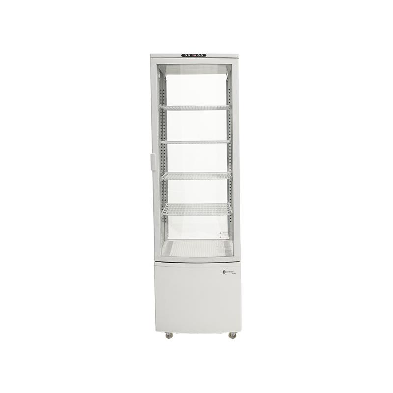 Heladera Vertical ITALY Plas. 4 caras Vidriadas 280 Lts - 4 Est. (556x526x1913)