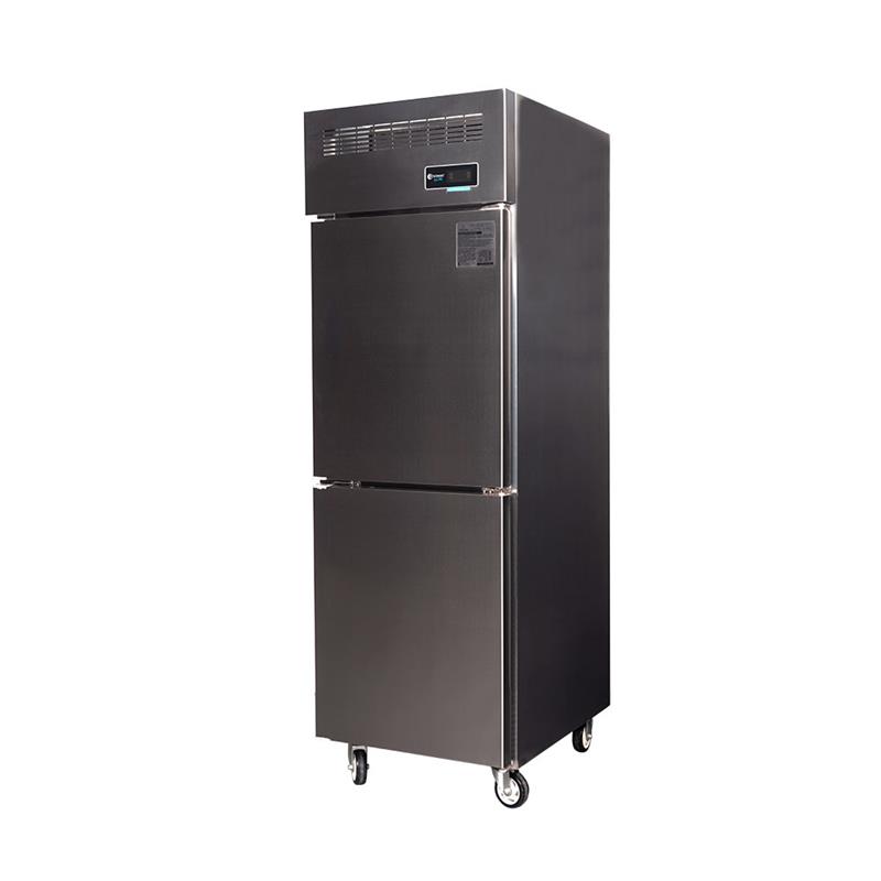 Freezer Vertical Ciego Inverter ITALY 2 Puertas 450 Lts (625x750x1920) Acero Inox