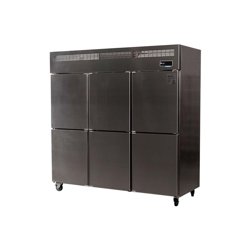 Heladera Almacenera Ciega ITALY 6 Puertas 1600 Lts (1880x750x1920) Acero Inox Forz